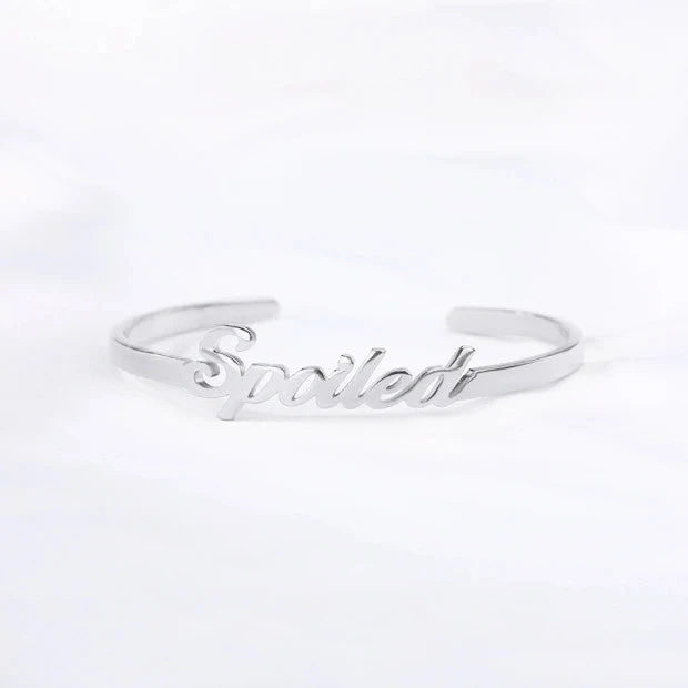 Customized Name Bracelets Bangles For Women Girls Stainless Steel Gold Plated Custom Child Baby Bracelet Personalized Jewelry